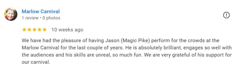 Marlow carnival review