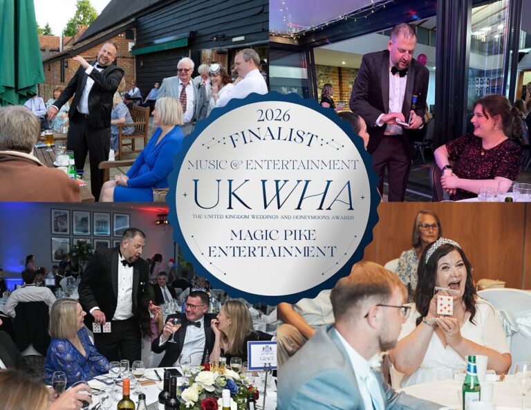 ukawards image with 4 different pictures of magic pike performing