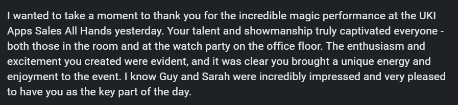 Corporate event, Oracle